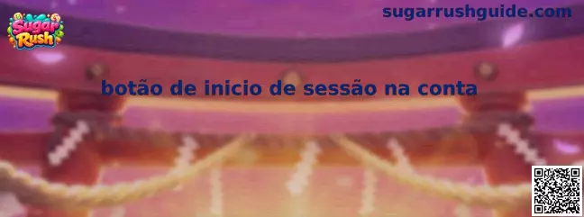 Guía visual del botón de inicio de sesión en la cuenta de Sugar Rush