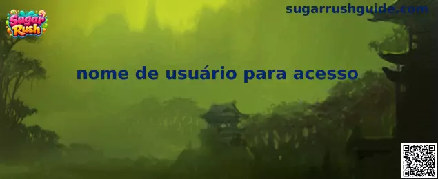Guía visual sobre nome de usuário para acesso en Sugar Rush